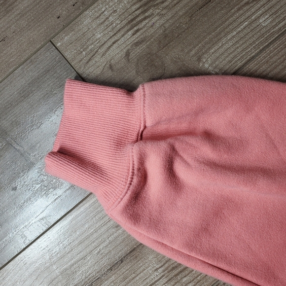 Wild Fable Coral Pink Cropped Drop Shoulder Fleece Pullover Sweatshirt NWOT - Picture 10 of 16